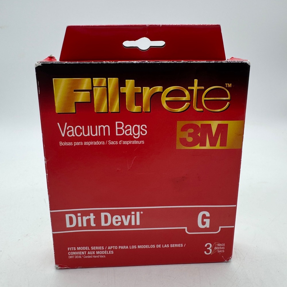 Filtrete 3M Dirt Devil G‎ Vacuum Bags Bolsas Aspiradora 65704 Corded Hand Vacs